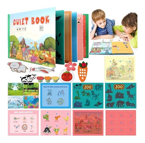 Livro Interativo Montessori,livro Silencioso Para Crianças - Imagem 9