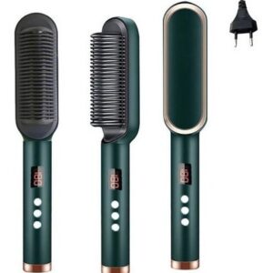 Básica Elegante Chapinha De Cabelo Escova Ânion Cabelo 2em1