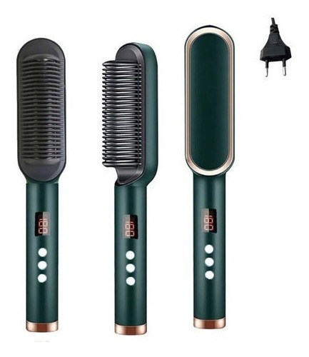Básica Elegante Chapinha De Cabelo Escova Ânion Cabelo 2em1
