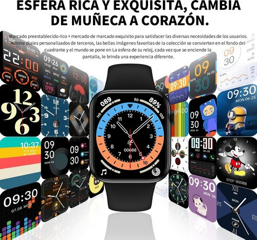 Hw16 Smartwatch Bluetooth Chamadas Controle Botão Rotativo - Imagem 10