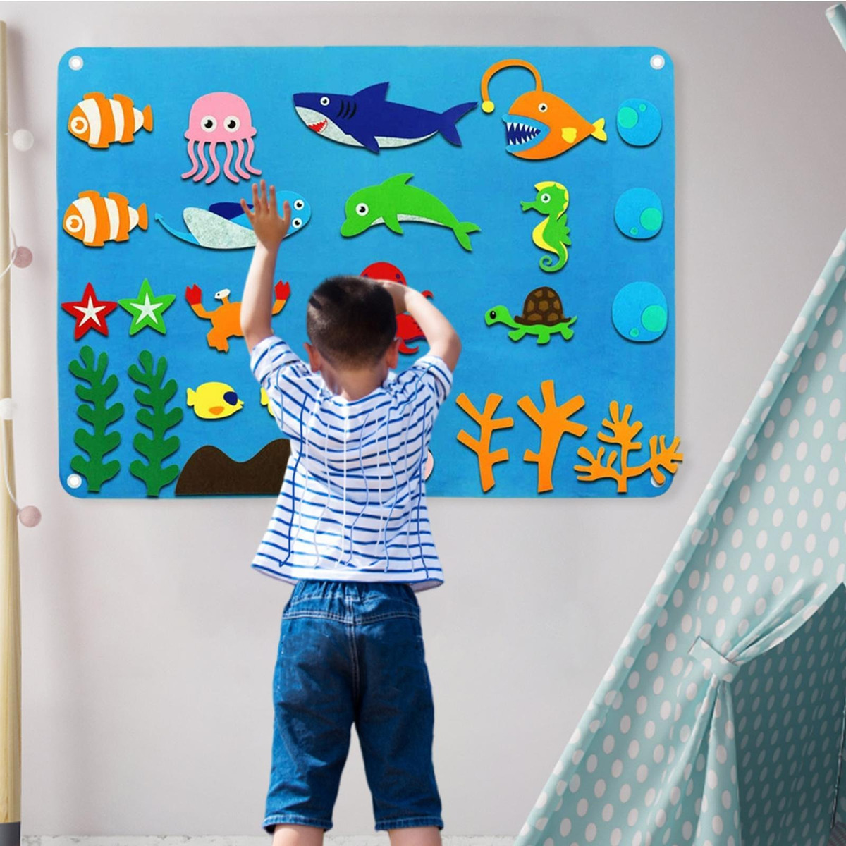 De Tabuleiro De Feltro Montessori Diy Tabuleiros De Feltro - Imagem 21