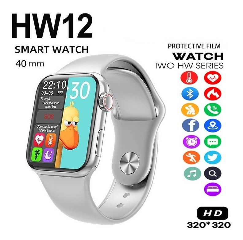 Monitor De Música Bluetooth Smart Watch Hw12 De 1,57 - Imagem 14