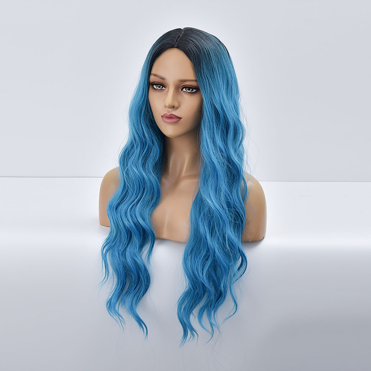 Peruca De Seda De Alta Temperatura De Cabelo Encaracolado Lo - Imagem 7