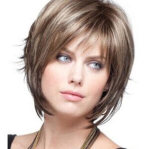 C Full Bob Lace Wig Peruca De Cabelo Sintético