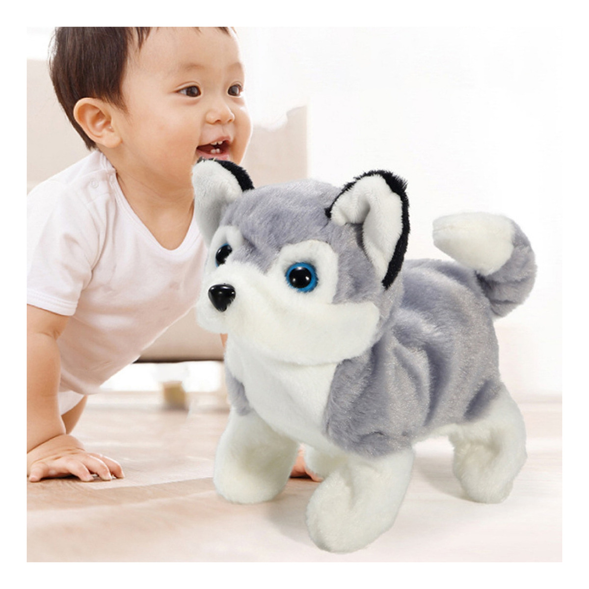 Brinquedo De Pelúcia Para Meninos, Andando, Latindo, Cachorr - Imagem 4