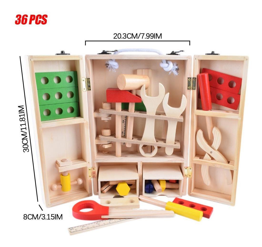 Conjunto De Ferramentas Infantil Com Caixa De Ferramentas De - Imagem 8