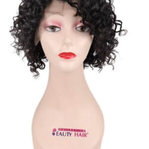 Peruca Lace Front Cabelo Cacheado Humano 25cm