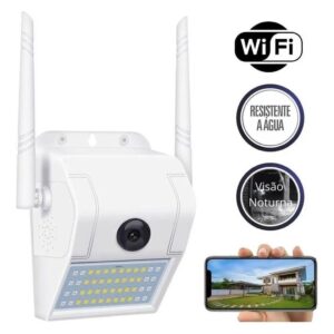 Camera Externa Wifi Lampada Espia