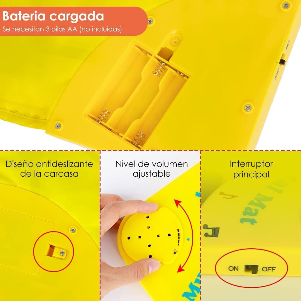 Tapete Instrumento Musical Infantil Tapete Dança Piano 110cm - Imagem 12