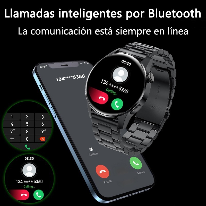 Smartwatch Masculino Call Ip68 Bluetooth Smartwatch - Imagem 3