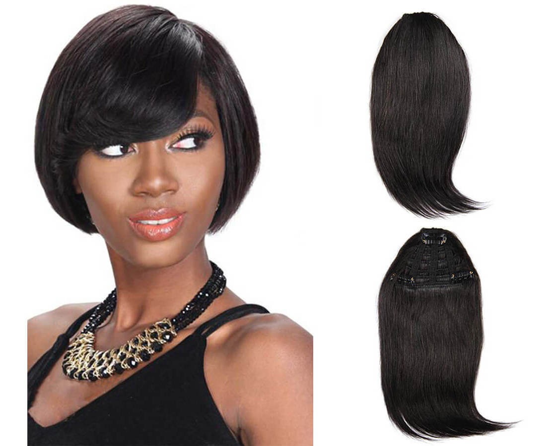 Peruca Cabelo Humano Virgem 20cm Franja - Imagem 28