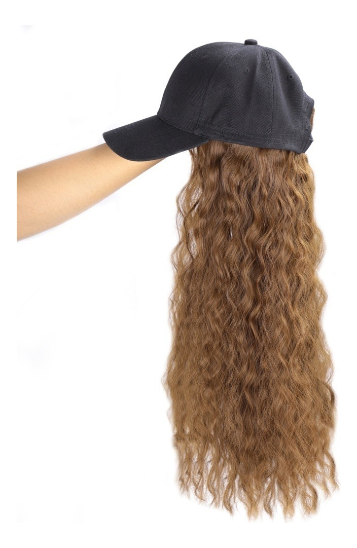 Perucas Chapéu De Beisebol Com Extensões De Cabelo Cap Per - Imagem 9