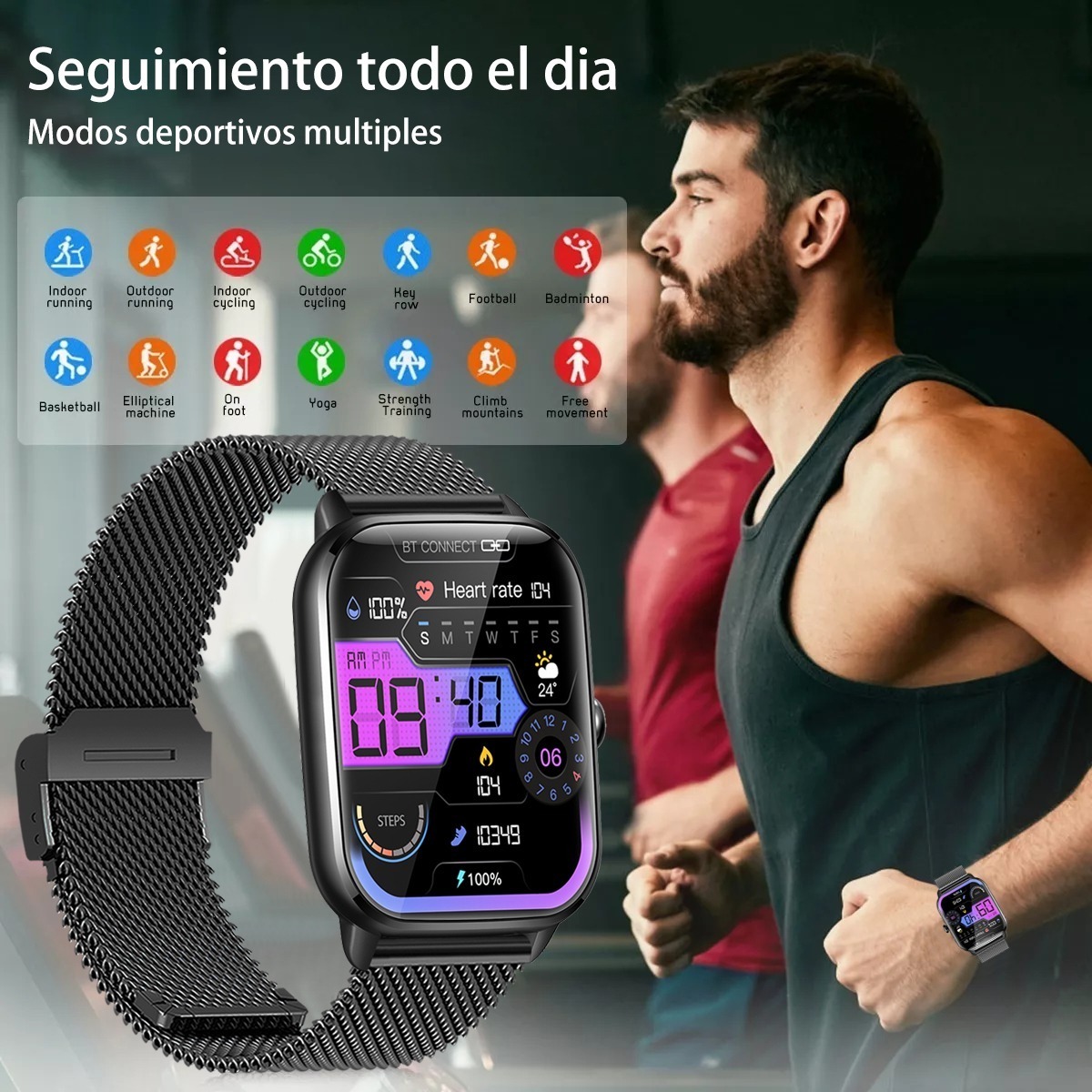 1.9 Relógio Inteligente Masculino Smartwatch Masculino Llama - Imagem 7