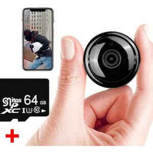 Mini Câmera Espiã Com Infravermelho Wifi Visão Noturna+ca