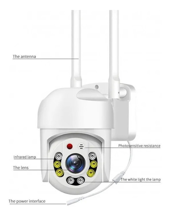 Camera Ip Inteligente Lampada Panoramica Wifi E Espiã 5g - Imagem 10