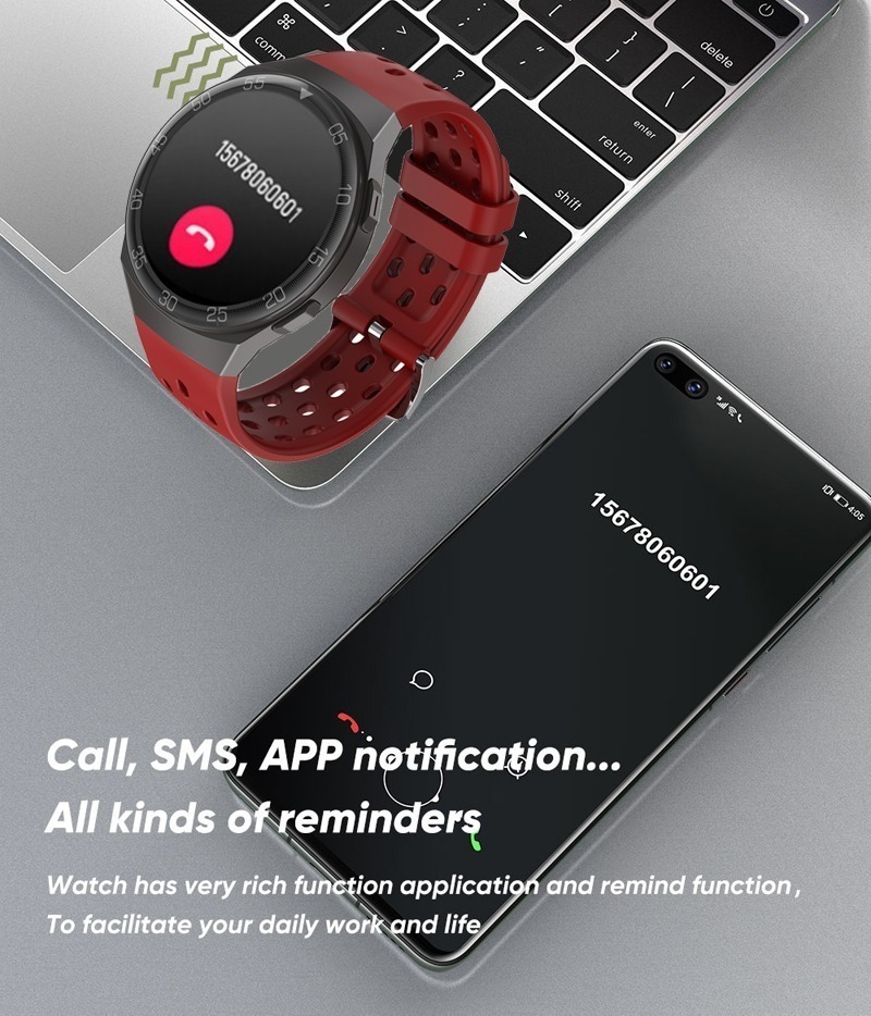 Smartwatch Bluetooth À Prova D'água Par Homens Lige - Imagem 2