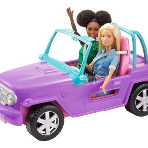 Veículo Off-road Barbie Com Rodas Rolantes