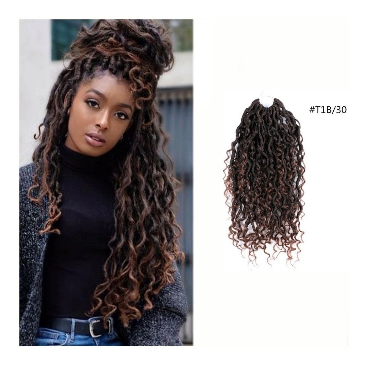 Crochet Cabelo Peruca Tranças Sintéticos Extensão Da Trança