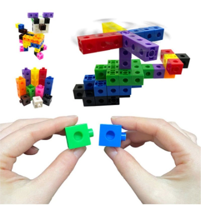 Cubo Matemático De Blocos De Construção Educacional Infantil - Imagem 6