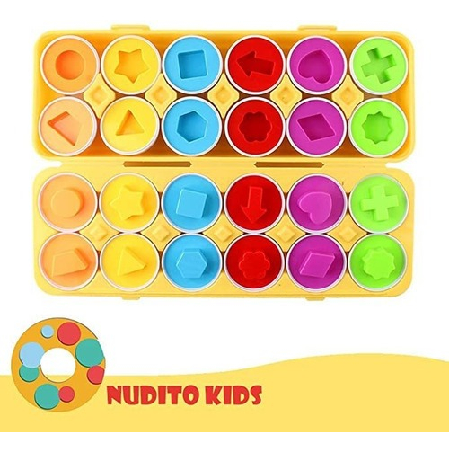 Ovos Montessori De Brinquedo Infantil Se Encaixam Em Formas - Imagem 3