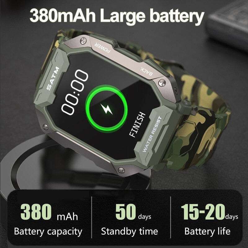 Promoção De Um Smartwatch Militar Impermeável E Anti-choque - Imagem 2