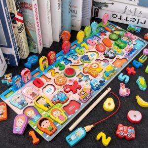 Lazhu Quebra-cabeça De Madeira Infantil Classificação De