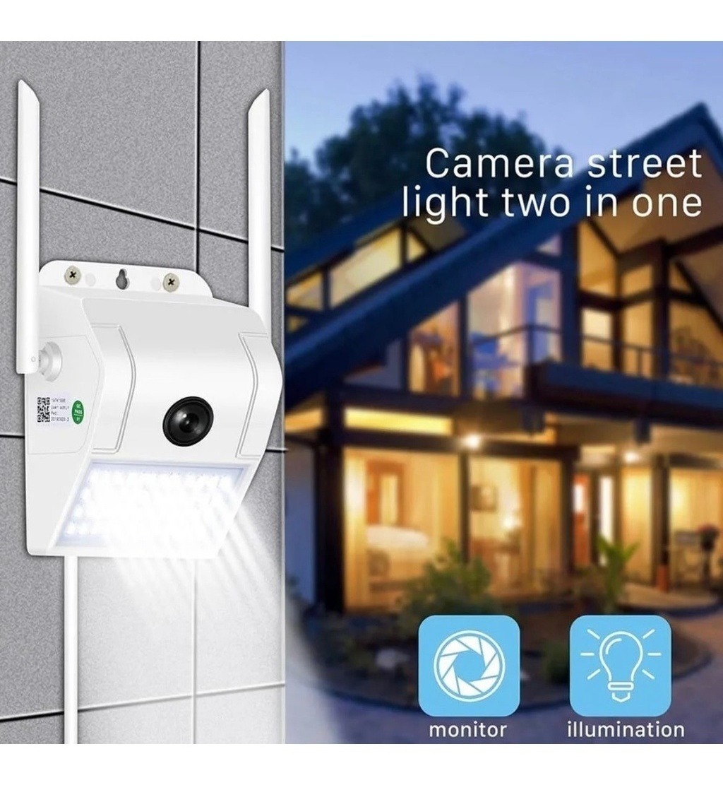 Camera Externa Wifi Lampada Espia - Imagem 2