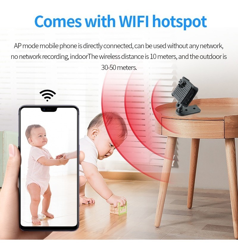 Mini Câmera Espiã 1080p Sensor De Visão Noturna Hd - Imagem 5