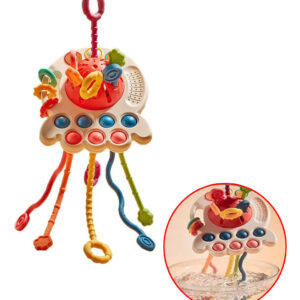 Mão Cordão Sensorial Montessori Brinquedo Chocalho Sino