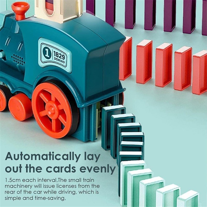Dominó Brinquedo Trem Elétrico Presente Infantil - Imagem 5