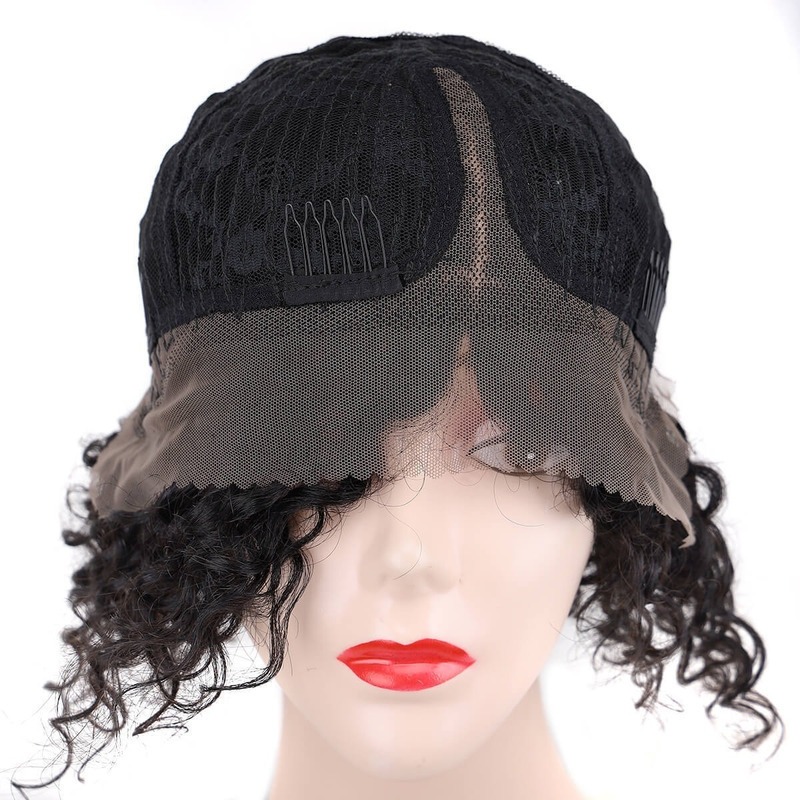 Peruca Lace Front Cabelo Cacheado Humano 25cm - Imagem 5