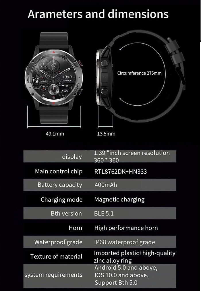 Smartwatch Para Homens E Mulheres, Rastreador De Fi - Imagem 7