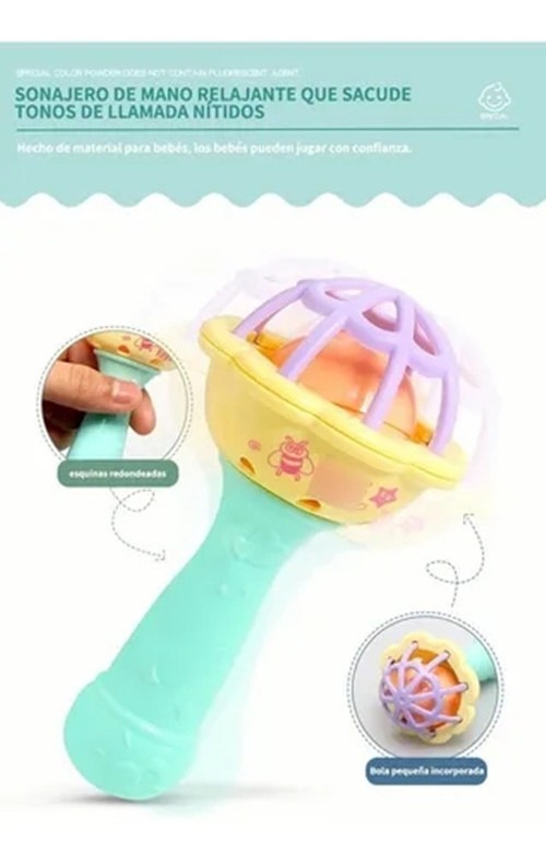 Conjunto De Brinquedos Educativos De Borracha Macia Baby Rat - Imagem 3