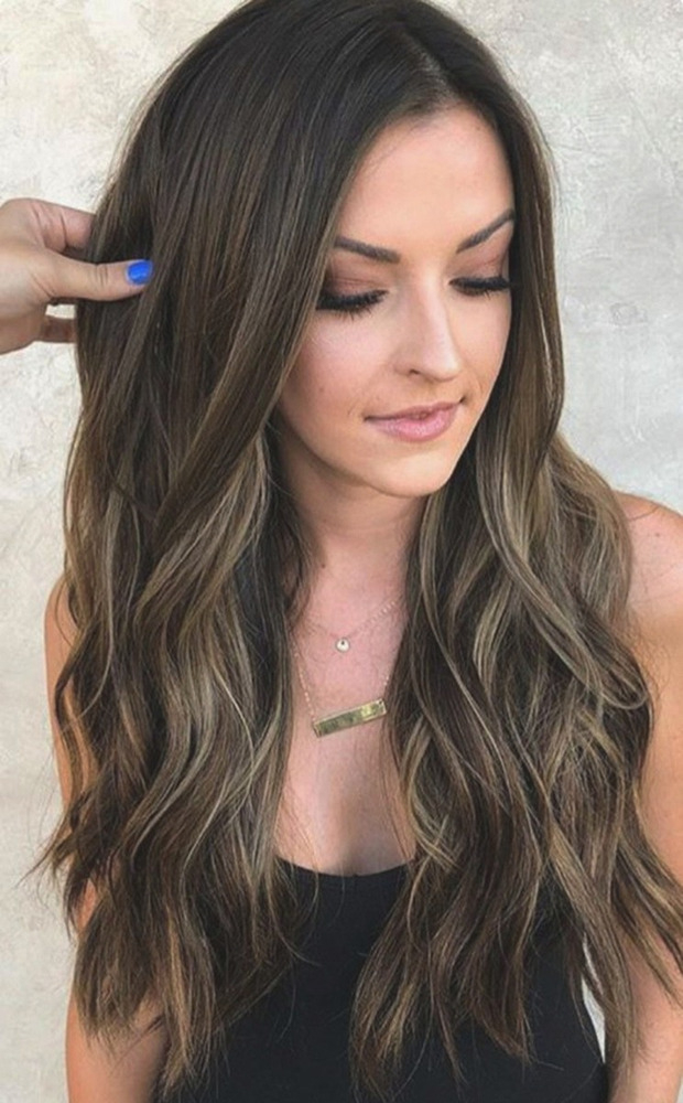 Peruca Longa De Cabelo Humano Ombré Natural - Imagem 9