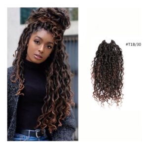 Crochet Cabelo Peruca Tranças Sintéticos Extensão Da Trança