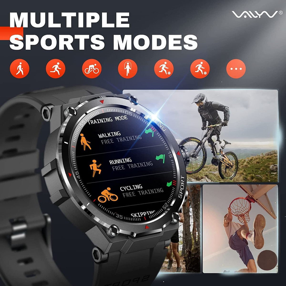 Smartwatch Para Homens, Relógios De Fitness Bluetoo - Imagem 3