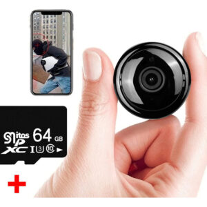 Mini Câmera Espiã Com Infravermelho Wifi Visão Noturna+ca