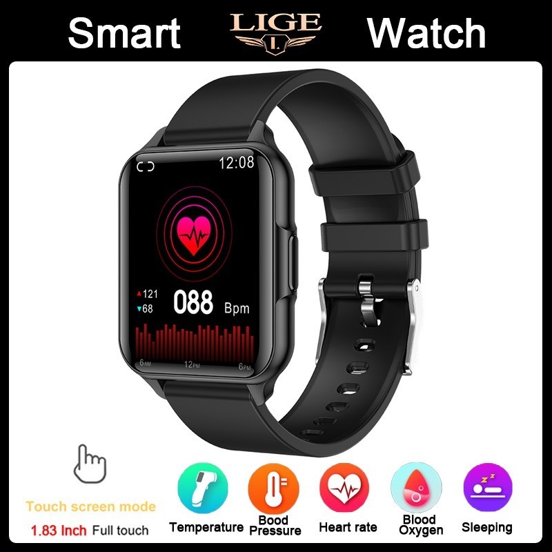 Sport Bluetooth Smartwatch Homens Mulheres Relógio De Temper - Imagem 18