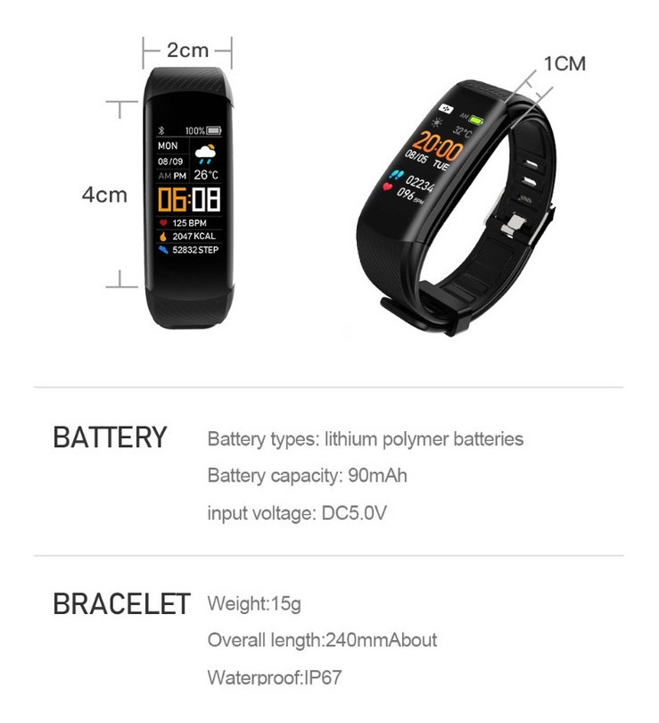 Smartwatch Com Visor Meteorológico Esportivo À Prova D'água - Imagem 8