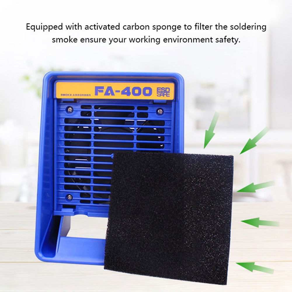 Extrator De Fumaça Solder Fa-400 Soldering Desktop Blower Ai - Imagem 4