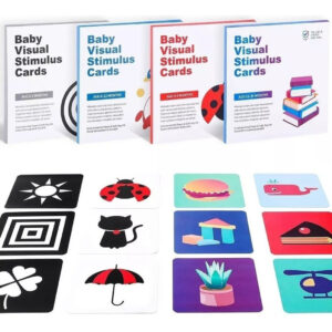 Cartas Brinquedo Montessori Alto Contraste P/ Bebê Estímulo