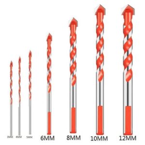 Brocas De Perfuração Do Furo De Vidro Multifuncional 7 Peças