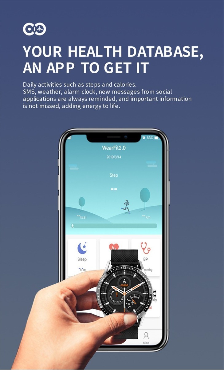 Fones De Ouvido Bluetooth Y30 E Kit De Alarme Inteligente Y2 - Imagem 7