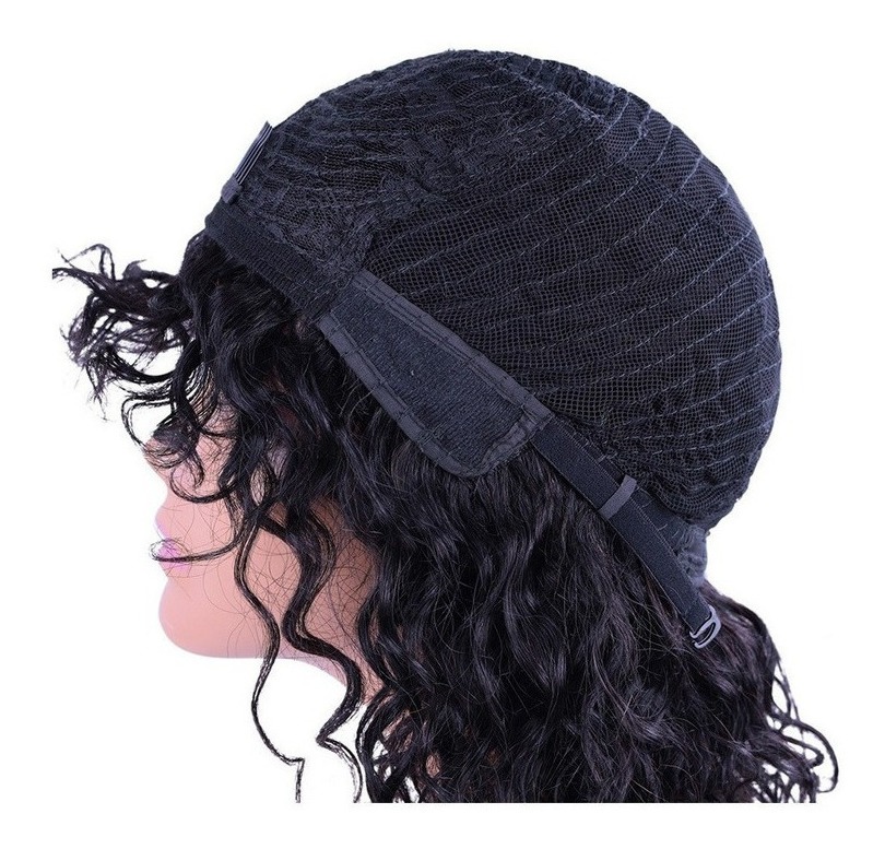 Peruca De Cabelo Humano Natural Com Onda De Água De 35cm - Imagem 7