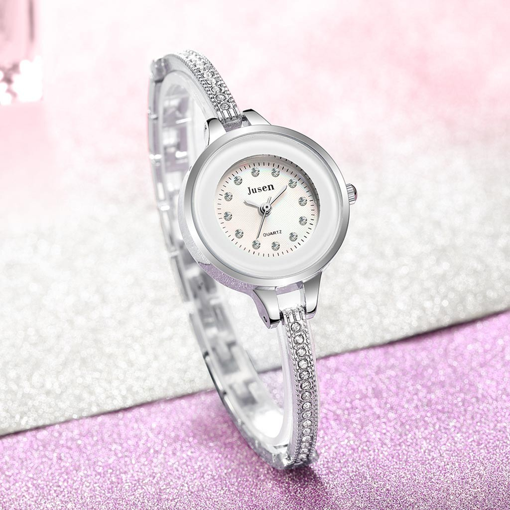 Relógio F Star Diamond Inlaid Alloy Relógio Feminino Relógio - Imagem 3