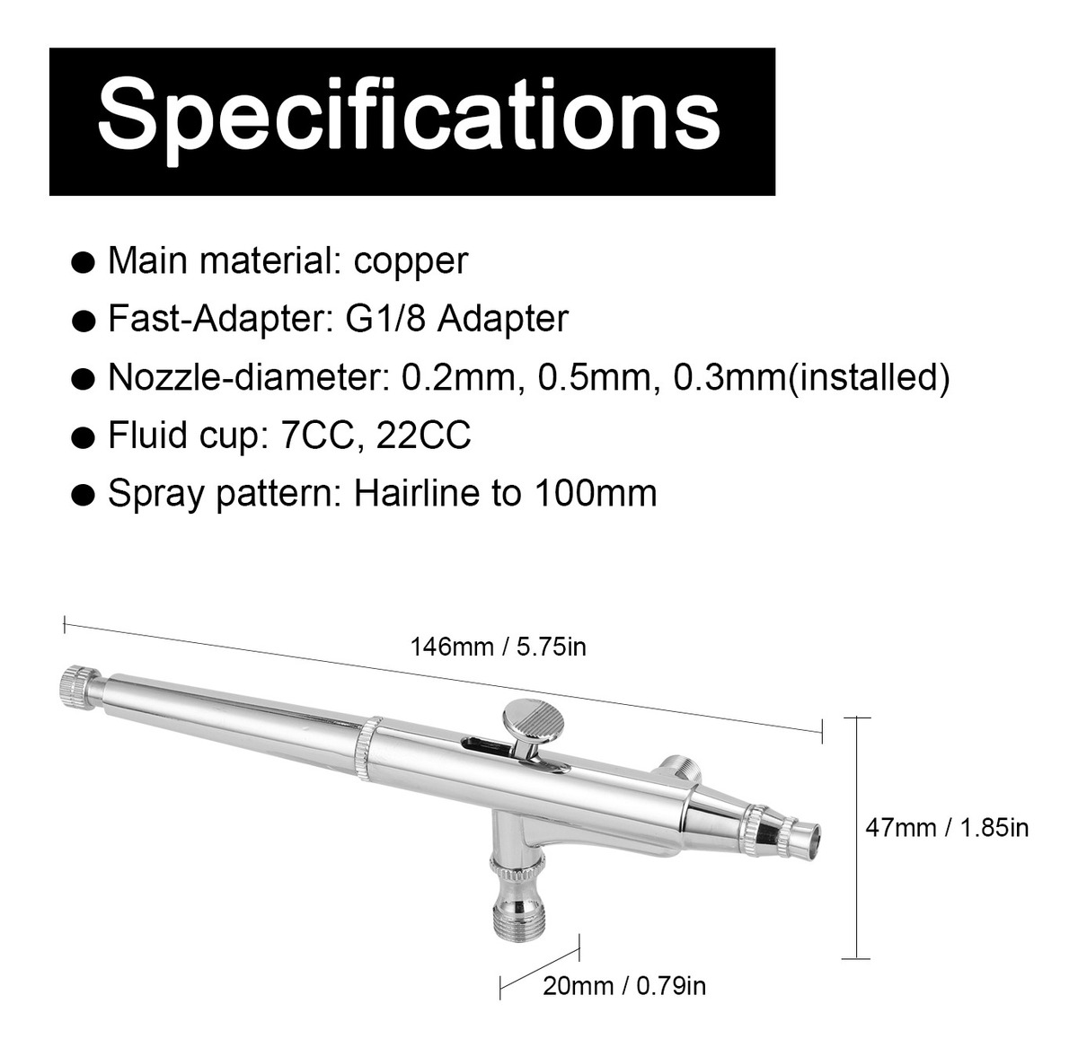 Conjunto De Aerógrafo Profissional Para Modelo Fazendo Pintu - Imagem 9