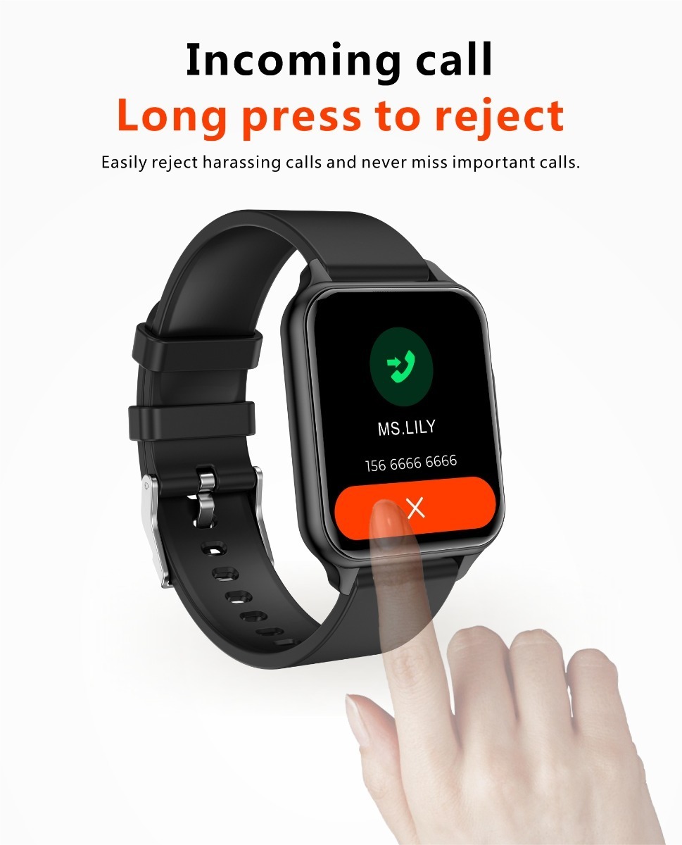 Sport Bluetooth Smartwatch Homens Mulheres Relógio De Temper - Imagem 9
