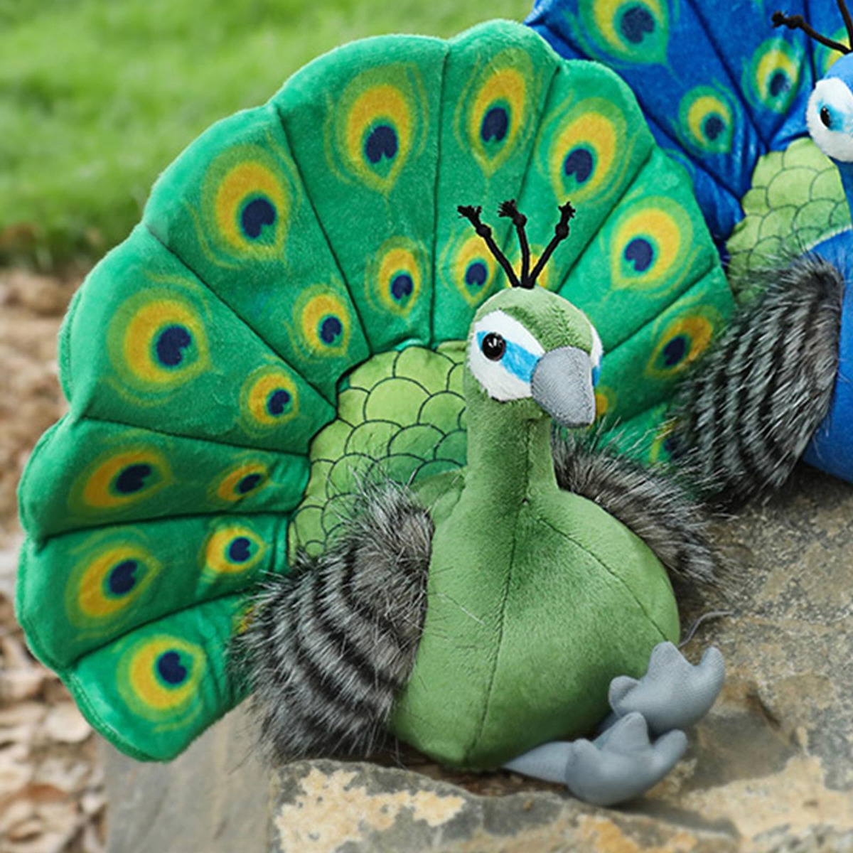 Simulação Suave Boneca Animal Pelúcia Pp Algodão Pavão - Imagem 16