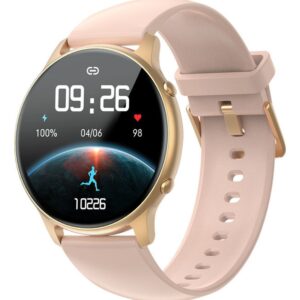 Smartwatch De Tela Redonda Touch Feminino Design 300 Mah