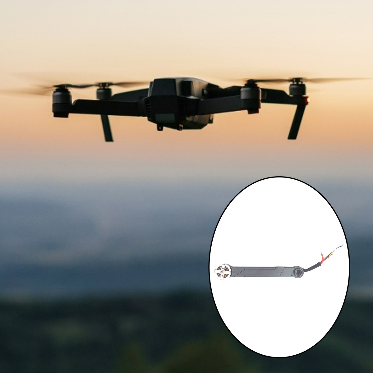 Sg906 Max Drone Parts Brinquedos Jogos Veículos Braço B Tras - Imagem 3